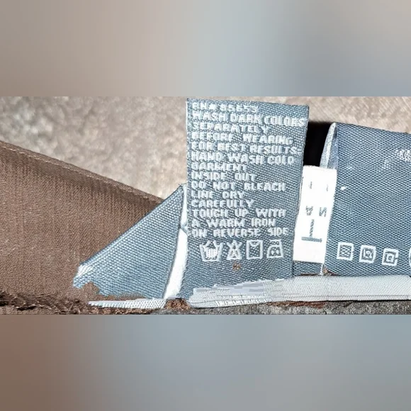 KORET WOMAN  BROWN SHEER with Goldtone Embroidery accents Sz 1X Woman - Picture 11 of 11